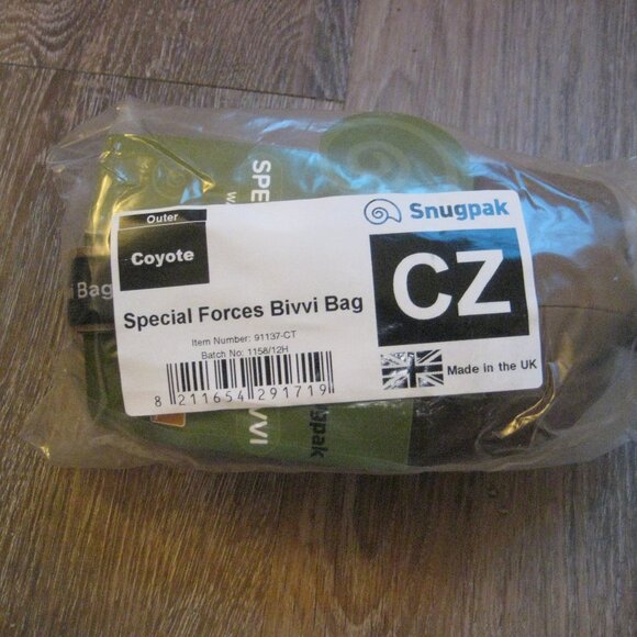 Snugpak Special Forces Bivy Bag Center Zip Waterproof UK Made Coyote - Picture 1 of 3
